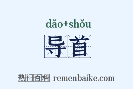 导首是什么意思的图片